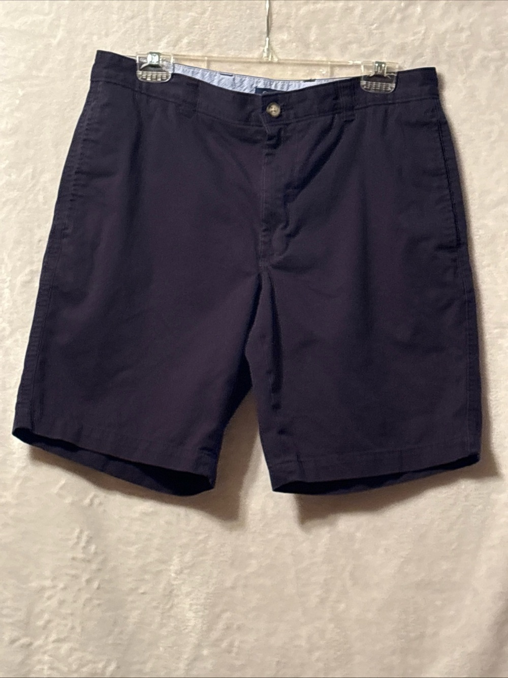 Club Room Men's Flat-Front Dark Navy Cotton Shorts